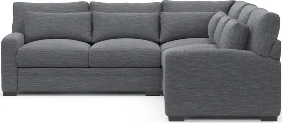 Winston Foam Comfort 3-Piece Sectional - Dudley Indigo