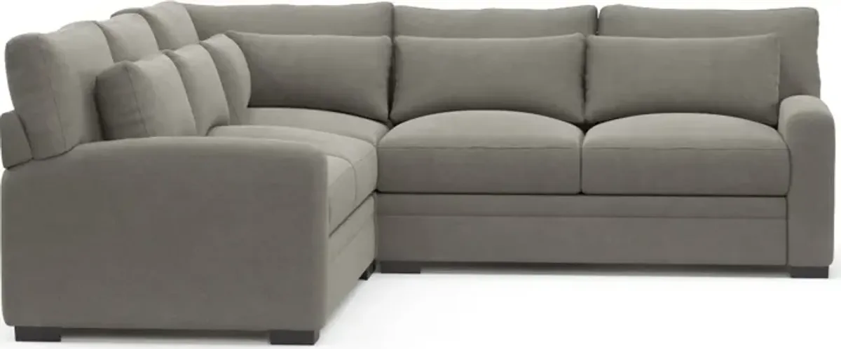 Winston Foam Comfort 3-Piece Sectional - Abington Fog