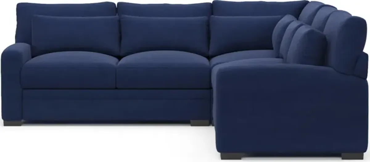 Winston Foam Comfort 3-Piece Sectional - Abington Indigo