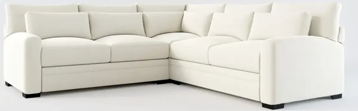 Winston Foam Comfort 3-Piece Sectional - Anders Ivory