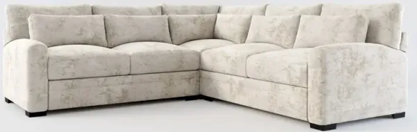 Winston Foam Comfort 3-Piece Sectional - Hearth Cement