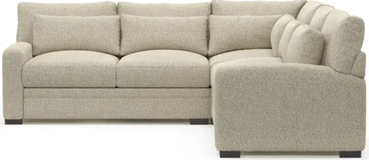 Winston Foam Comfort 3-Piece Sectional - Bloke Cotton