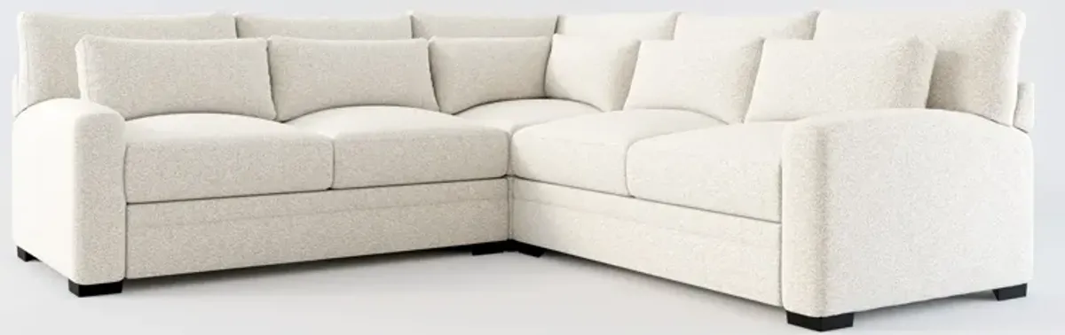 Winston Foam Comfort 3-Piece Sectional - Muse Stone