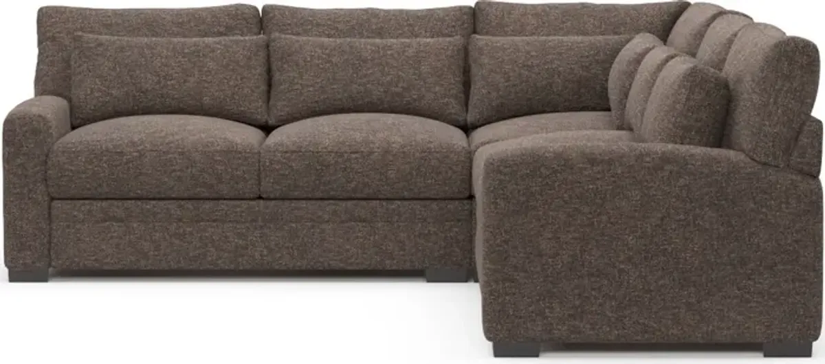 Winston Foam Comfort 3-Piece Sectional - M Walnut