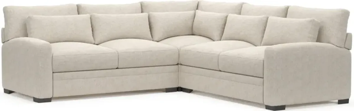 Winston Foam Comfort 3-Piece Sectional - M Ivory