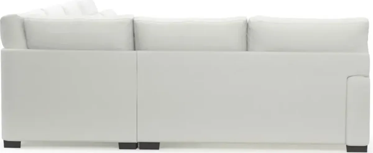 Winston Foam Comfort 4-Piece Sectional with Right-Facing Chaise - Contessa Vanilla