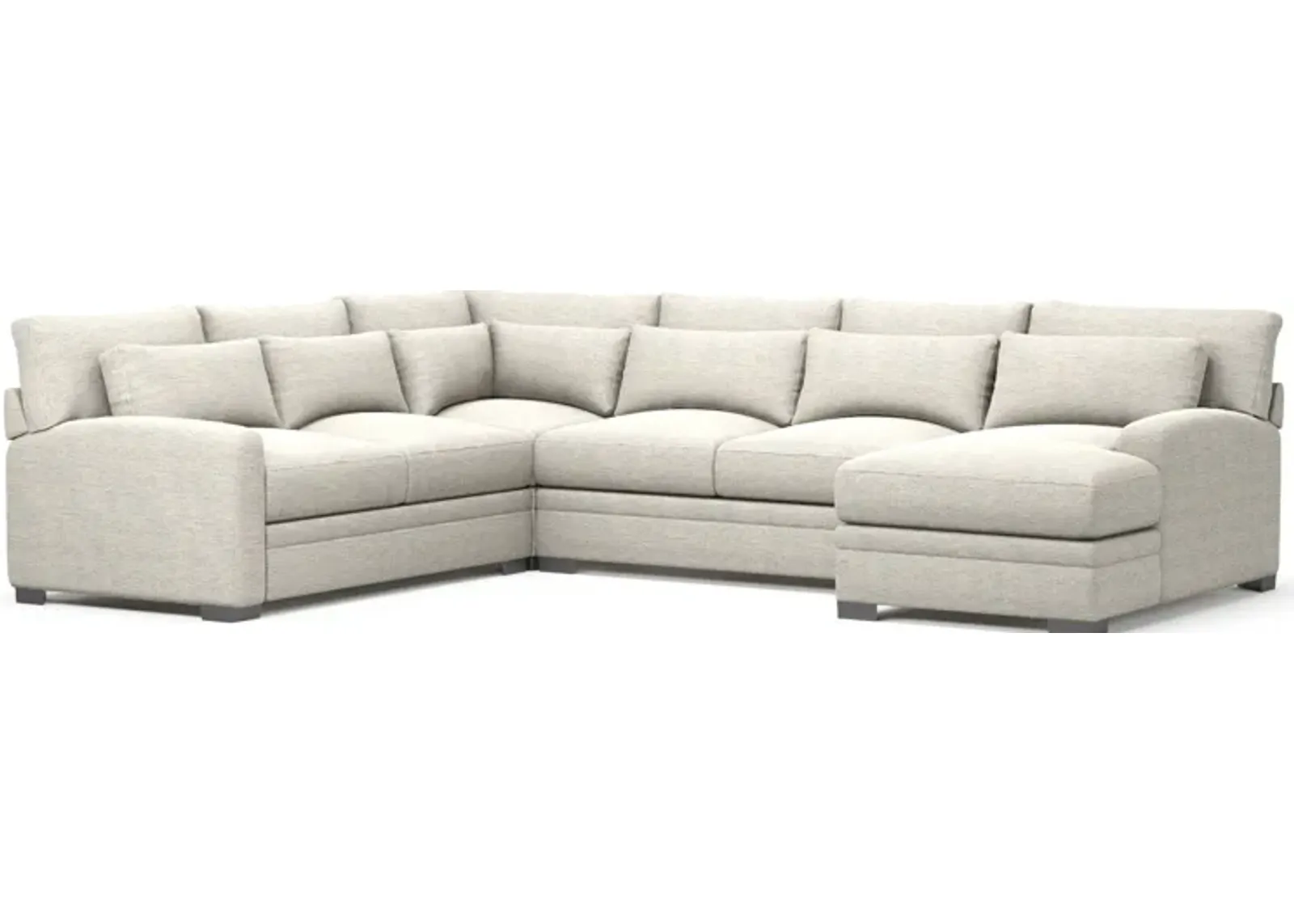 Winston 4-Piece Sectional with Left-Facing Chaise - Merino Chalk