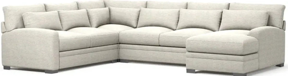 Winston 4-Piece Sectional with Left-Facing Chaise - Merino Chalk