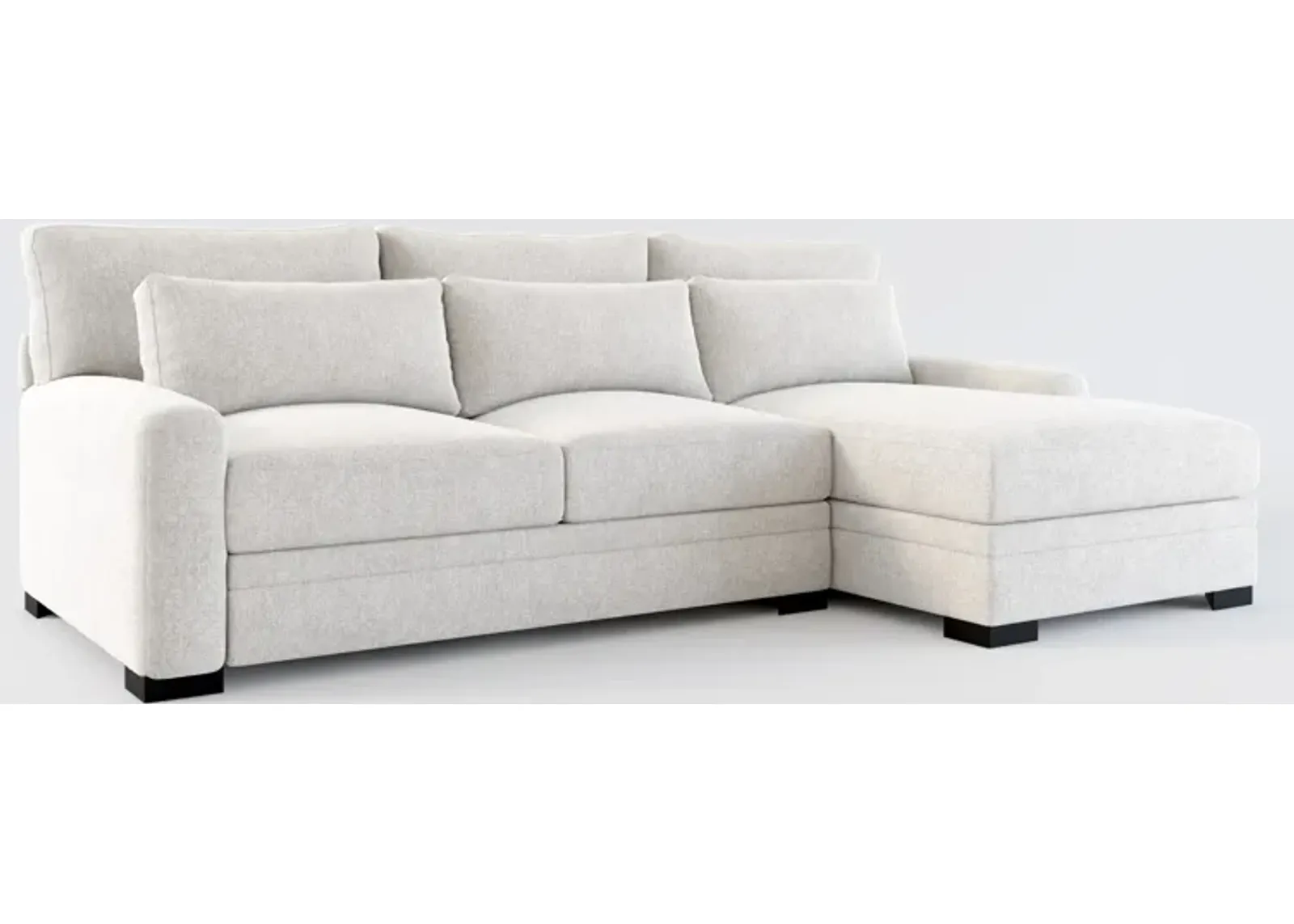 Winston 2-Piece Sectional with Right-Facing Chaise - Burmese Granite