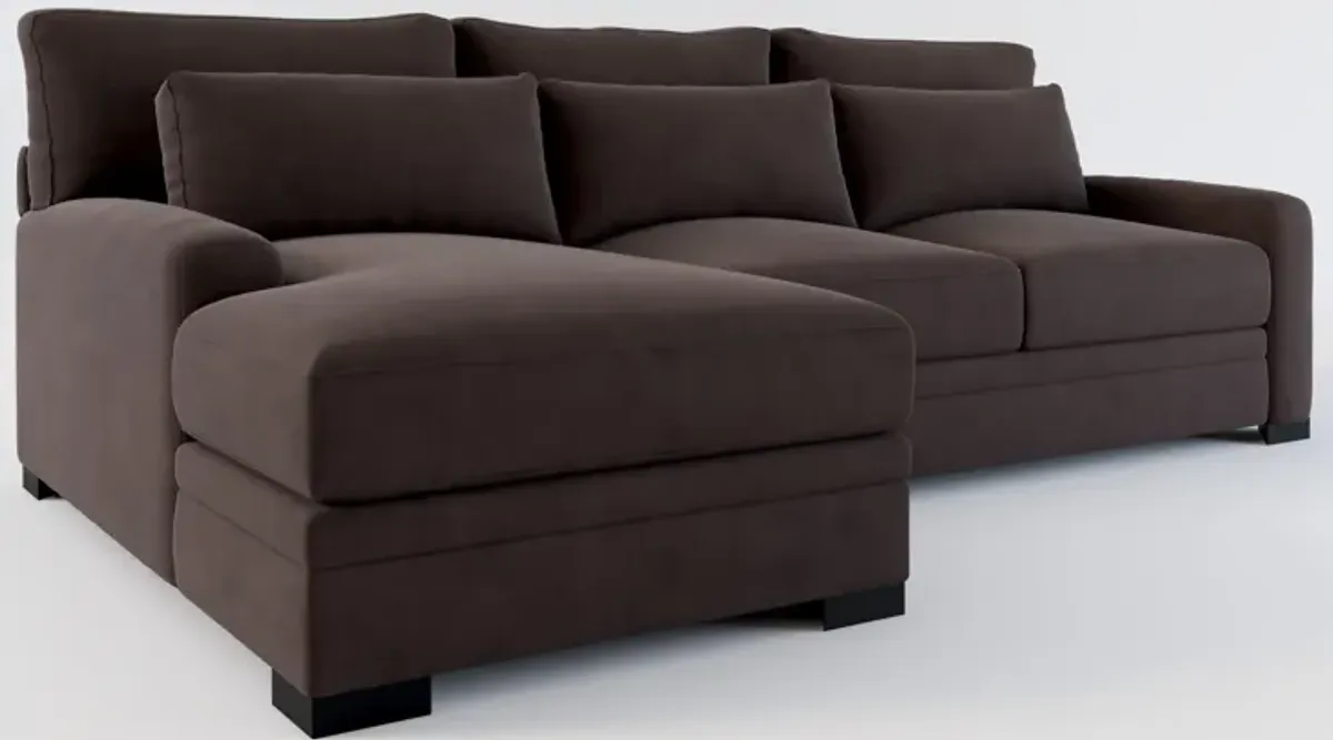 Winston Hybrid Comfort 2-Piece Sectional with Left-Facing Chaise