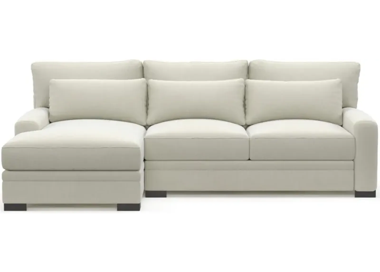 Winston Hybrid Comfort 2-Piece Sectional with Left-Facing Chaise - Anders Ivory