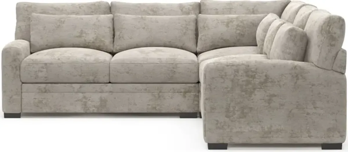 Winston Hybrid Comfort 3-Piece Sectional - Hearth Cement