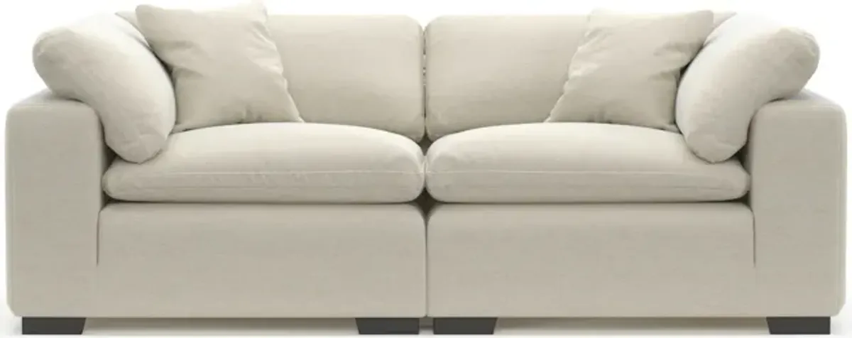 Plush Feathered Comfort 2-Piece Sofa - Curious Pearl