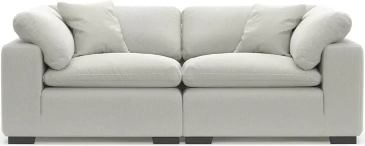 Plush Feathered Comfort 2-Piece Sofa - Oslo Snow