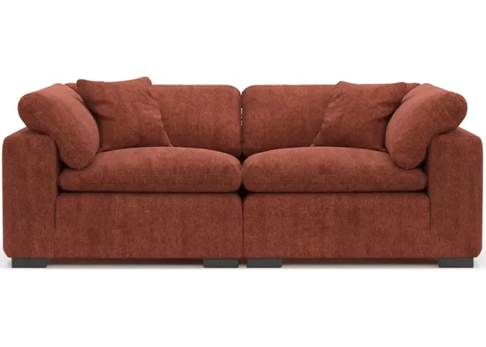 Plush Feathered Comfort 2-Piece Sofa  - Contessa Paprika