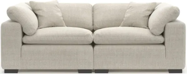 Plush Feathered Comfort 2-Piece Sofa - Mason Porcelain