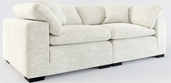 Plush Feathered Comfort 2-Piece Sofa - M Ivory
