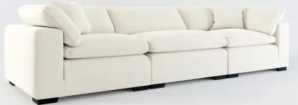 Plush Feathered Comfort 3-Piece Sofa - Curious Pearl