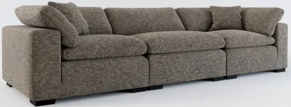 Plush Feathered Comfort 3-Piece Sofa - M Walnut