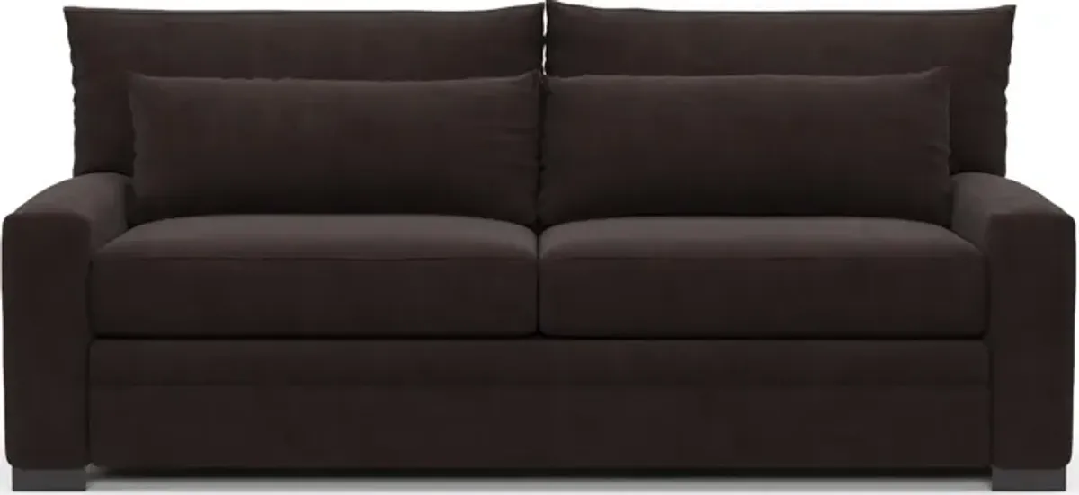 Winston Foam Comfort Sofa - Merrimac Dark Brown