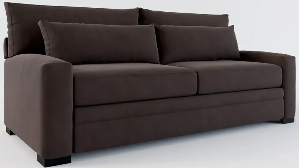 Winston Foam Comfort Sofa - Merrimac Dark Brown