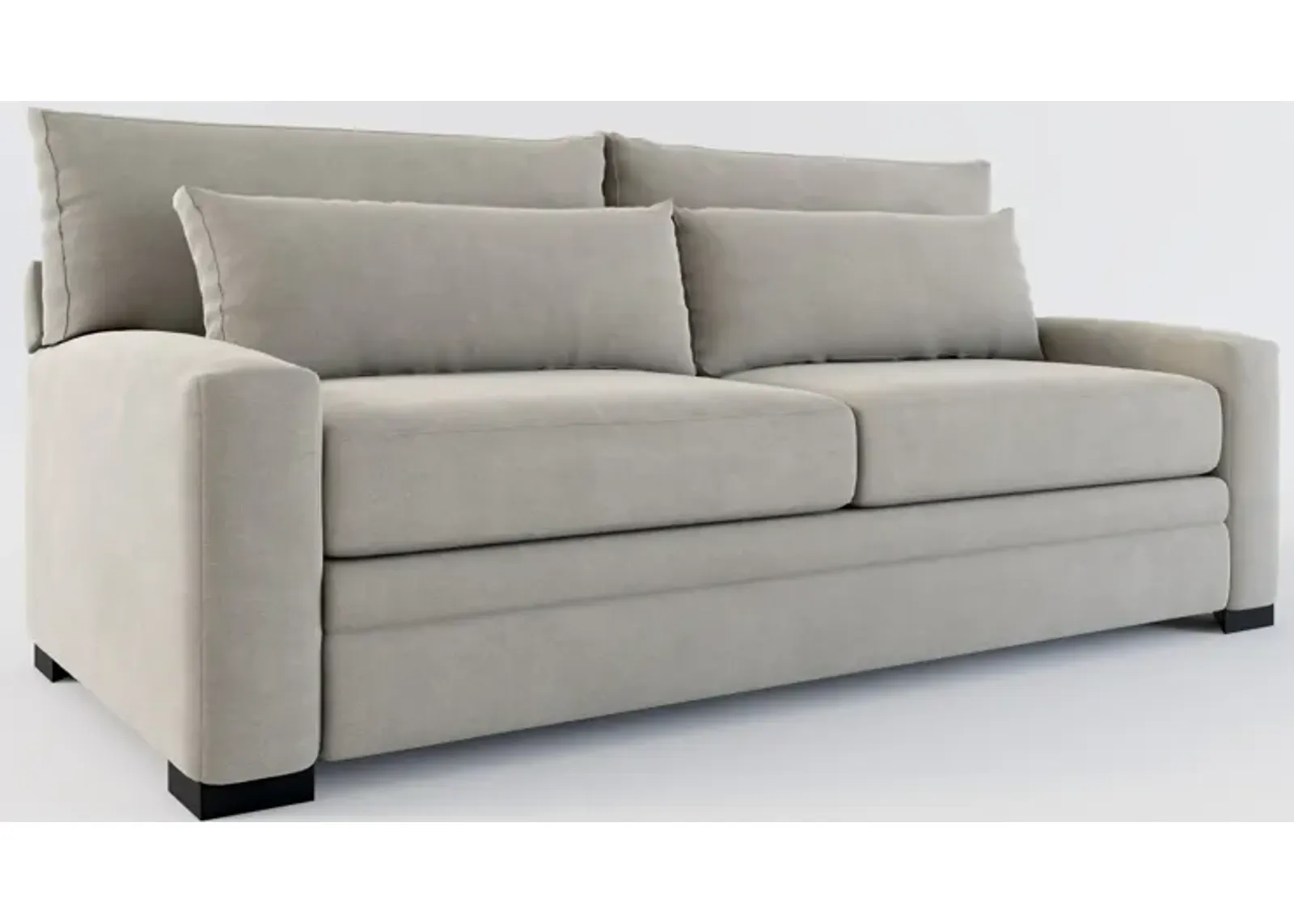 Winston Foam Comfort Sofa - Abington Fog