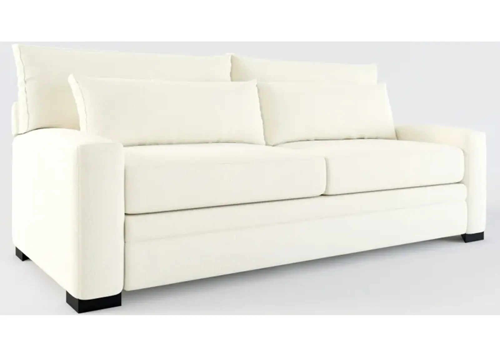 Winston Foam Comfort Eco Performance Fabric Sofa - Fincher Ivory