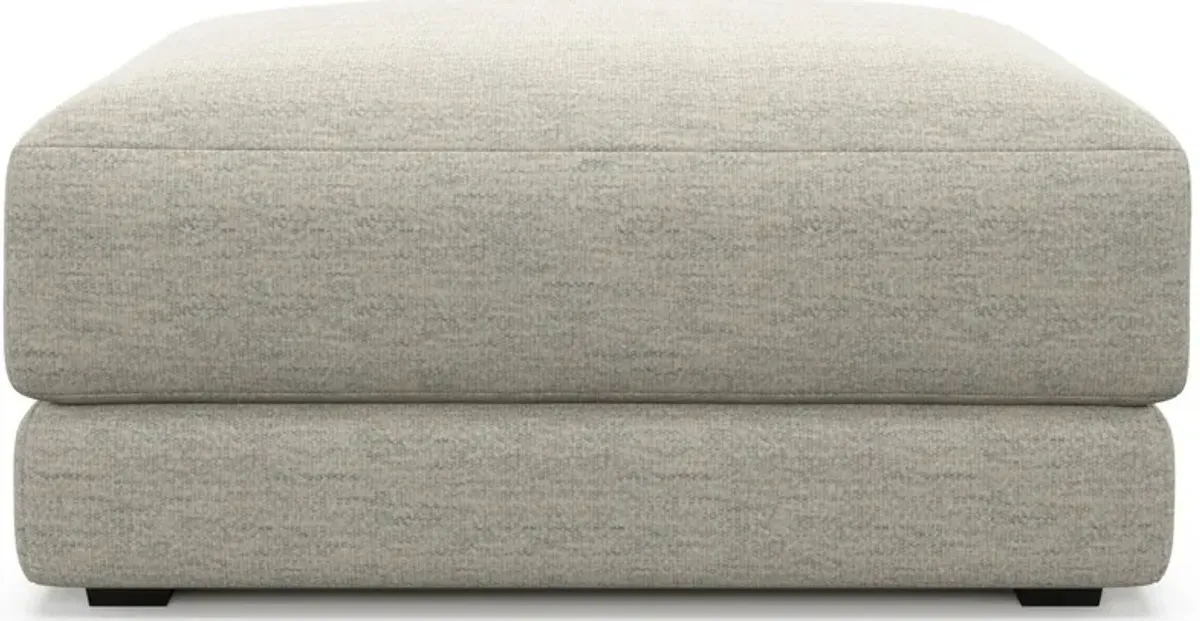 Malibu Ottoman - Merino Chalk