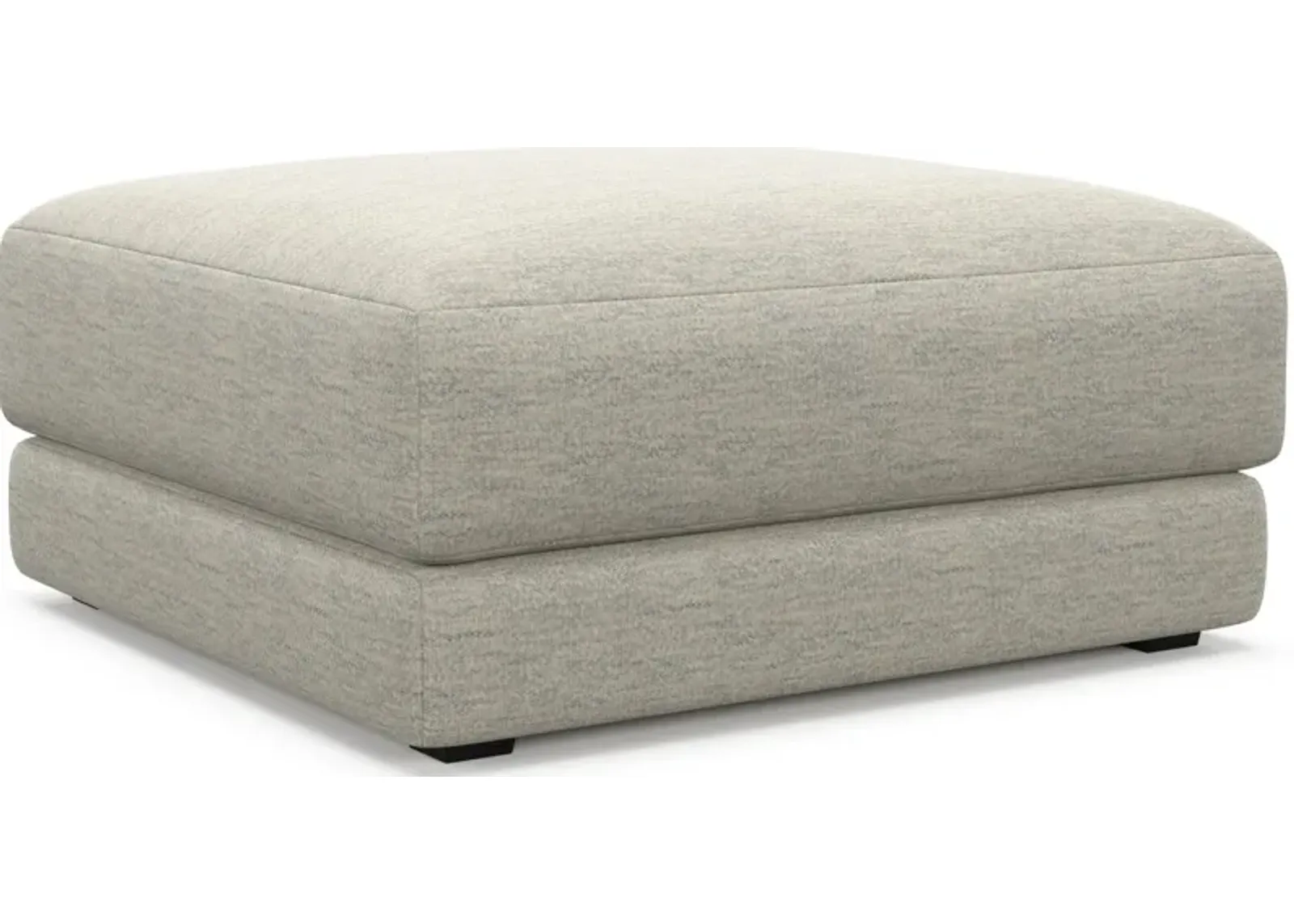 Malibu Ottoman - Merino Chalk