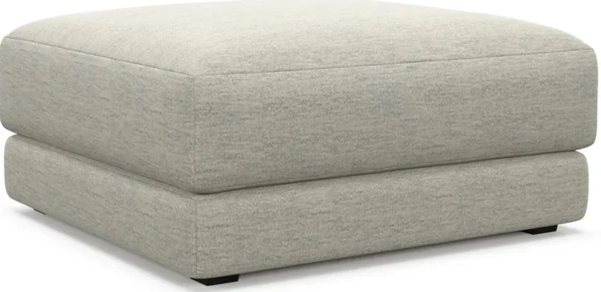 Malibu Ottoman - Merino Chalk