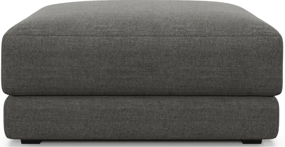 Malibu Ottoman - Curious Charcoal