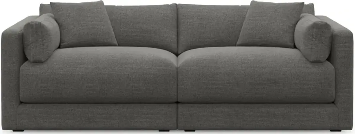 Malibu 2-Piece Sofa - Curious Charcoal