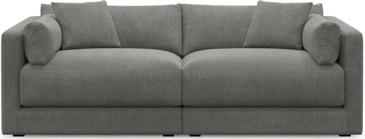 Malibu 2-Piece Sofa - Living Large Charcoal