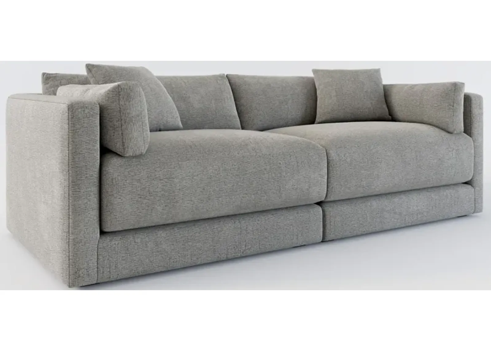 Malibu 2-Piece Sofa - Living Large Charcoal