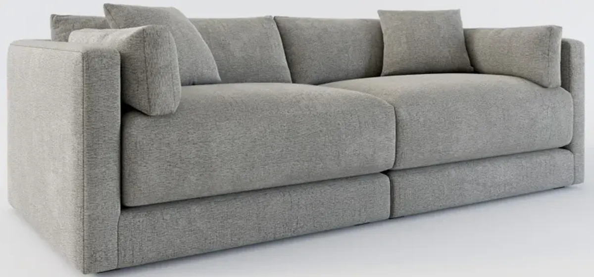 Malibu 2-Piece Sofa - Living Large Charcoal