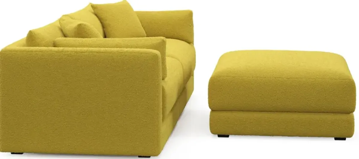 Malibu 2-Piece Sofa and Ottoman - Bloke Goldenrod