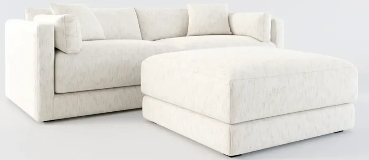 Malibu 2-Piece Sofa and Ottoman - P.T. Cream