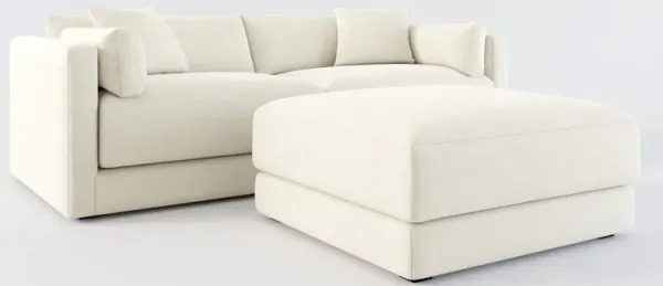 Malibu 2-Piece Sofa and Ottoman - Curious Pearl