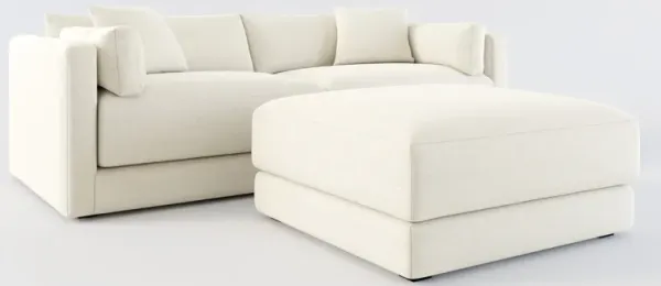 Malibu 2-Piece Sofa and Ottoman - Curious Pearl