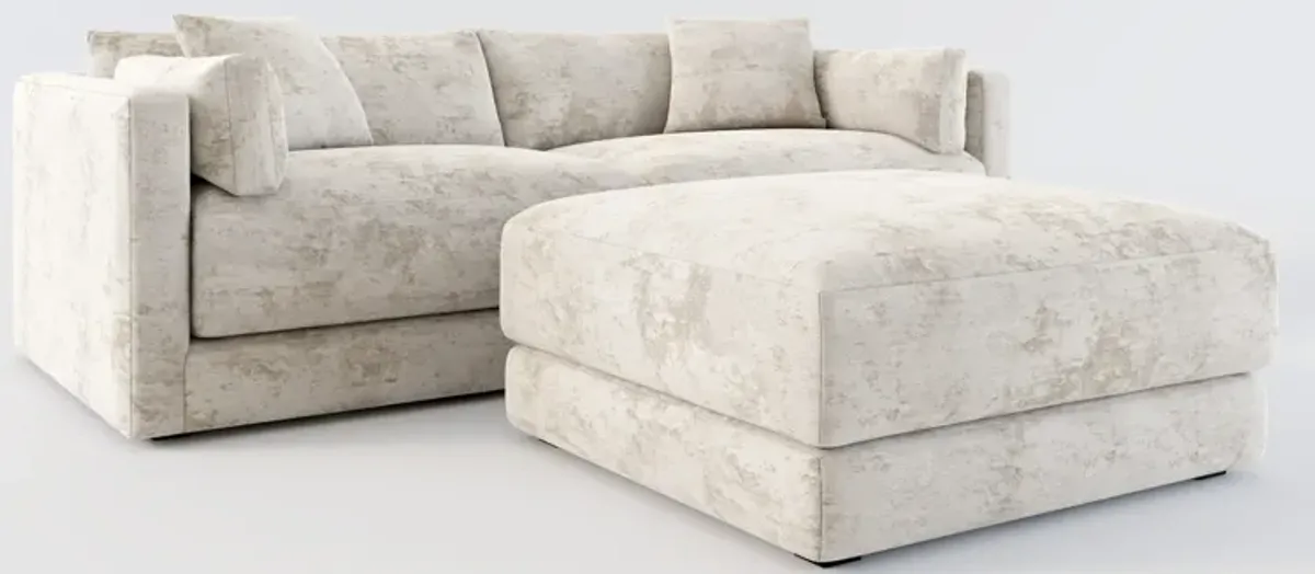 Malibu 2-Piece Sofa and Ottoman - Hearth Cement