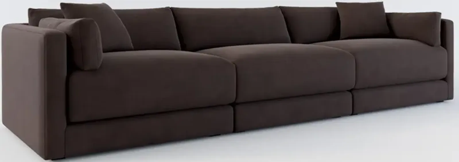 Malibu 3-Piece Sofa - Merrimac Dark Brown