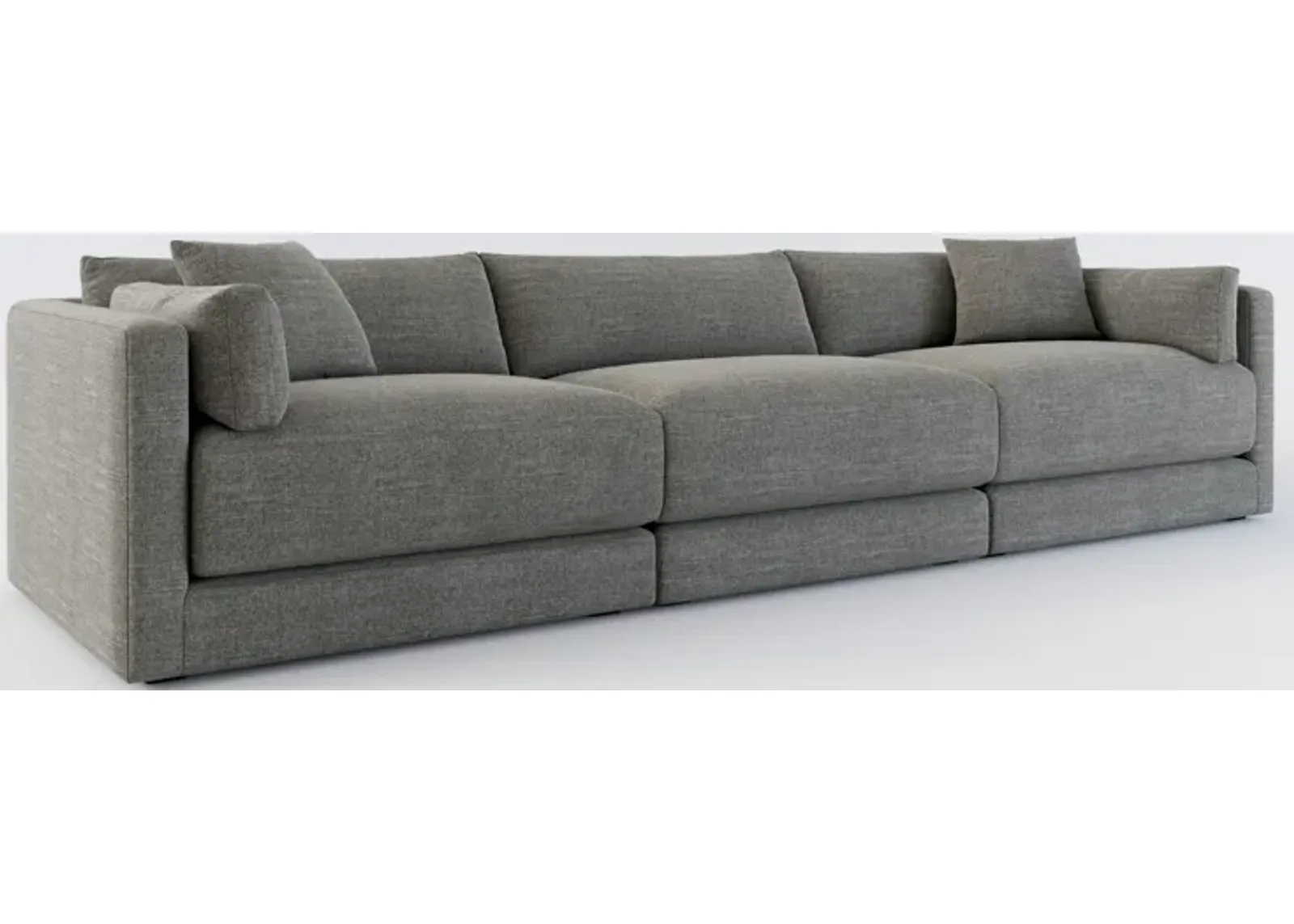 Malibu 3-Piece Sofa - Curious Charcoal