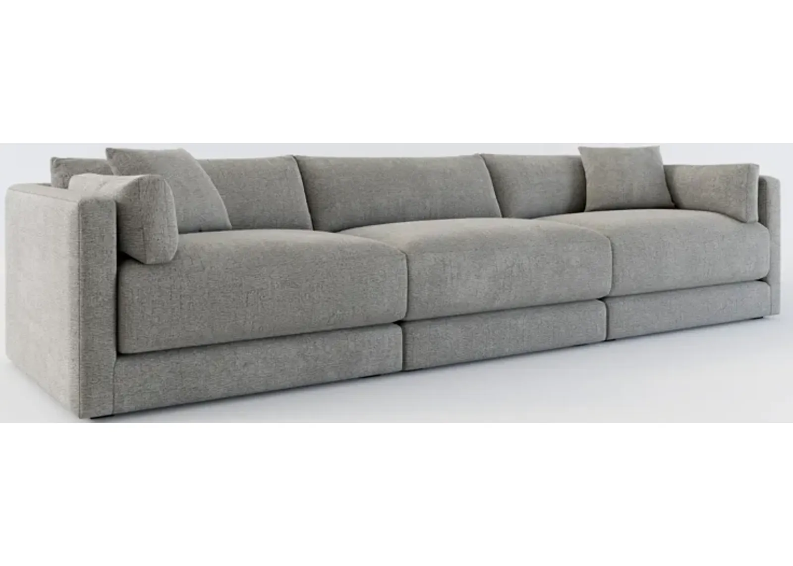 Malibu 3-Piece Sofa - Living Large Charcoal