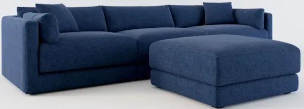 Malibu 3-Piece Sofa and Ottoman - Oslo Navy