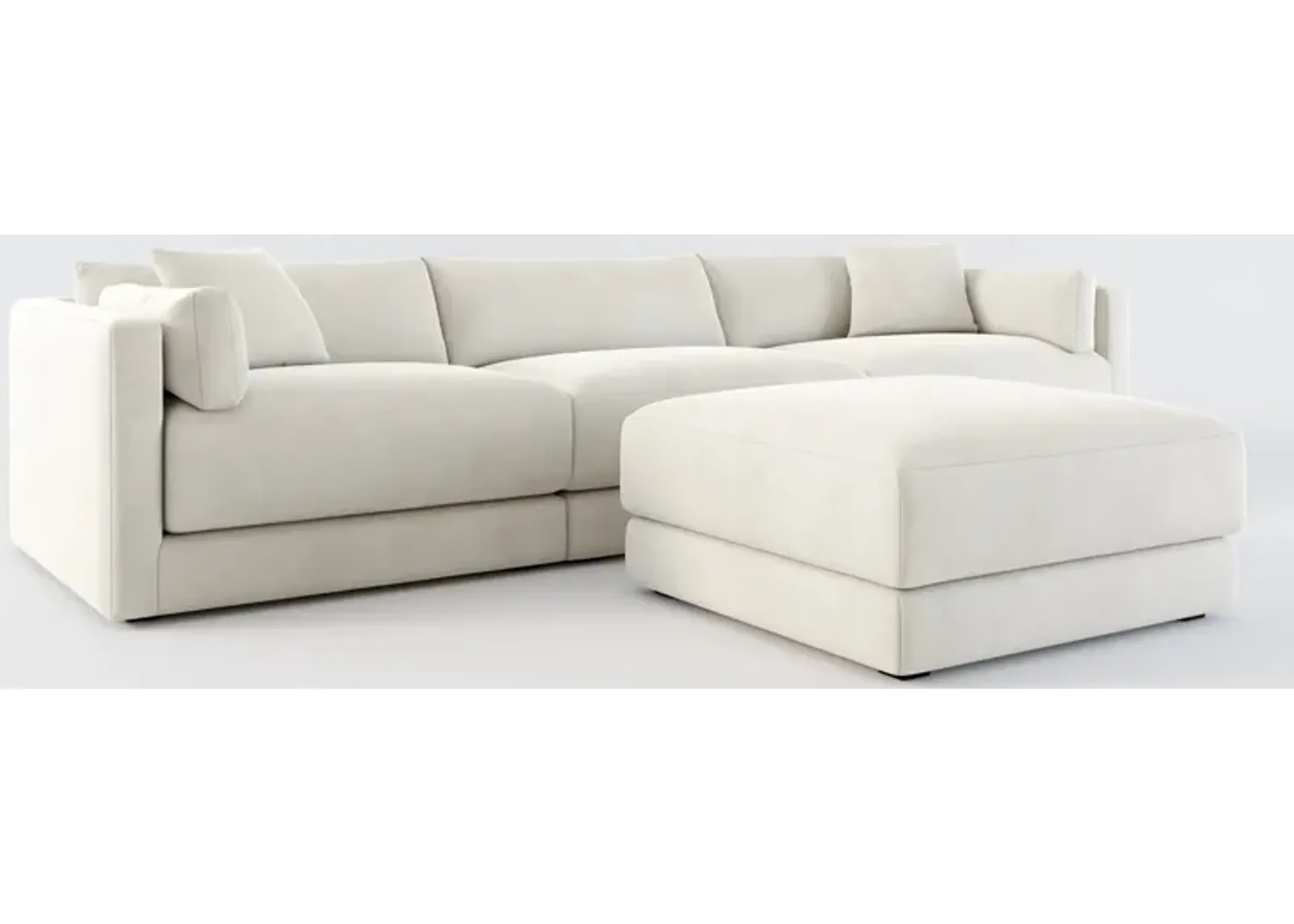 Malibu 3-Piece Sofa and Ottoman - Laurent Beach