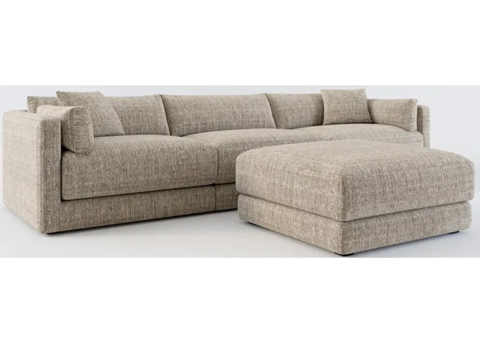 Malibu 3-Piece Sofa and Ottoman - Mason Flint