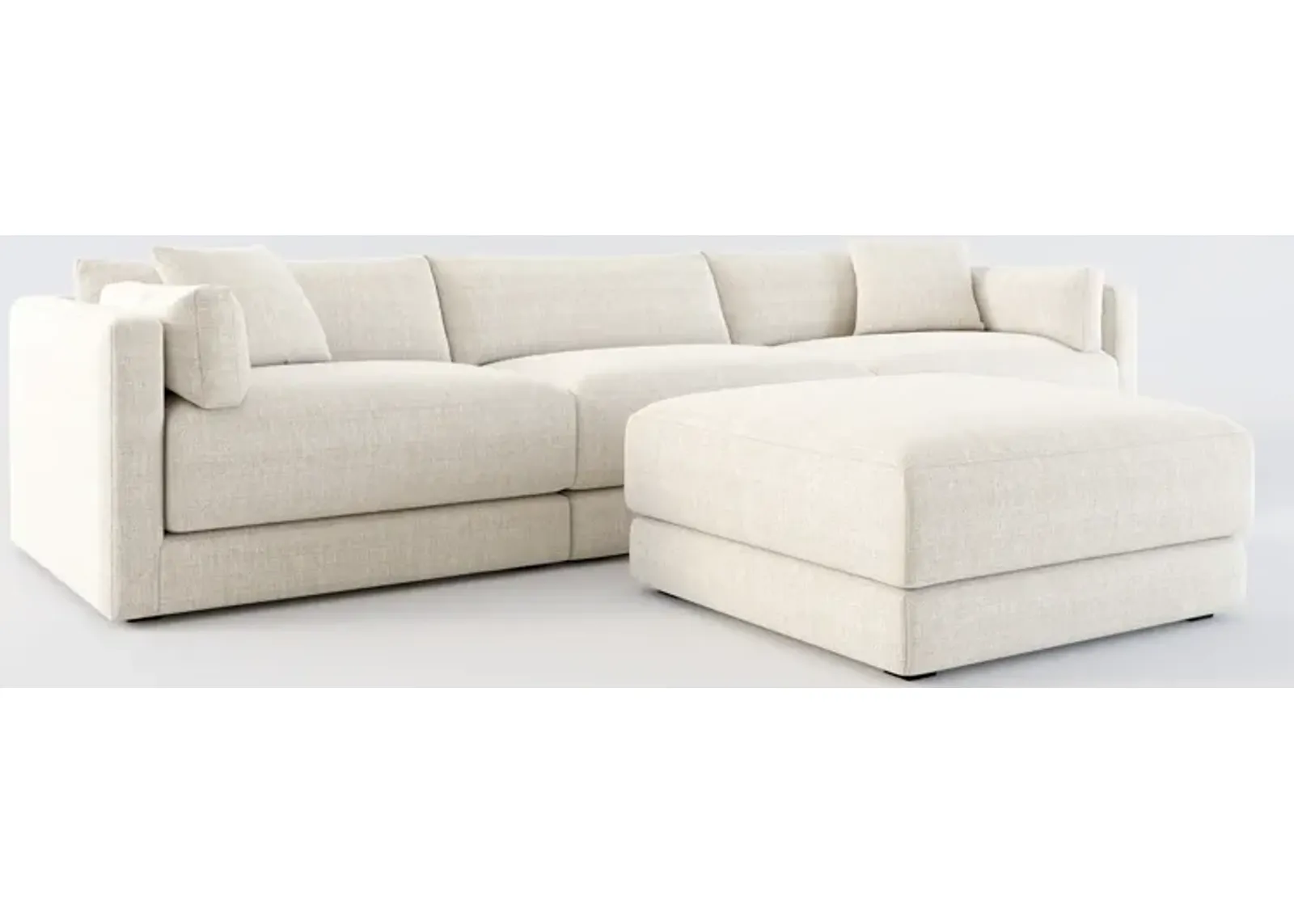 Malibu 3-Piece Sofa and Ottoman - Mason Porcelain