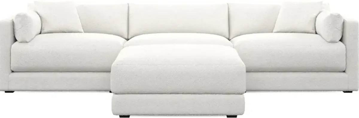 Malibu 3-Piece Sofa and Ottoman - Bloke Snow