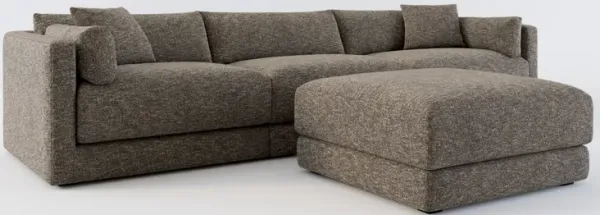 Malibu 3-Piece Sofa and Ottoman - M Walnut