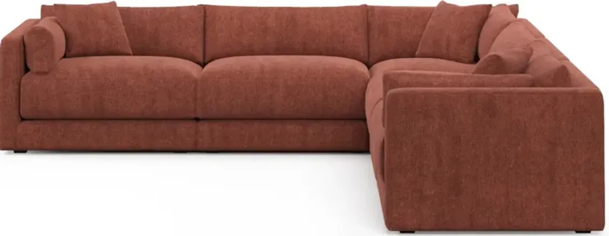 Malibu 5-Piece Sectional - Contessa Paprika